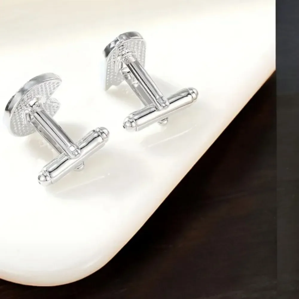 Pac-Man Ghost Retro Arcade Cufflinks Maze Gamer 80s Video Game Geek Groom Gift